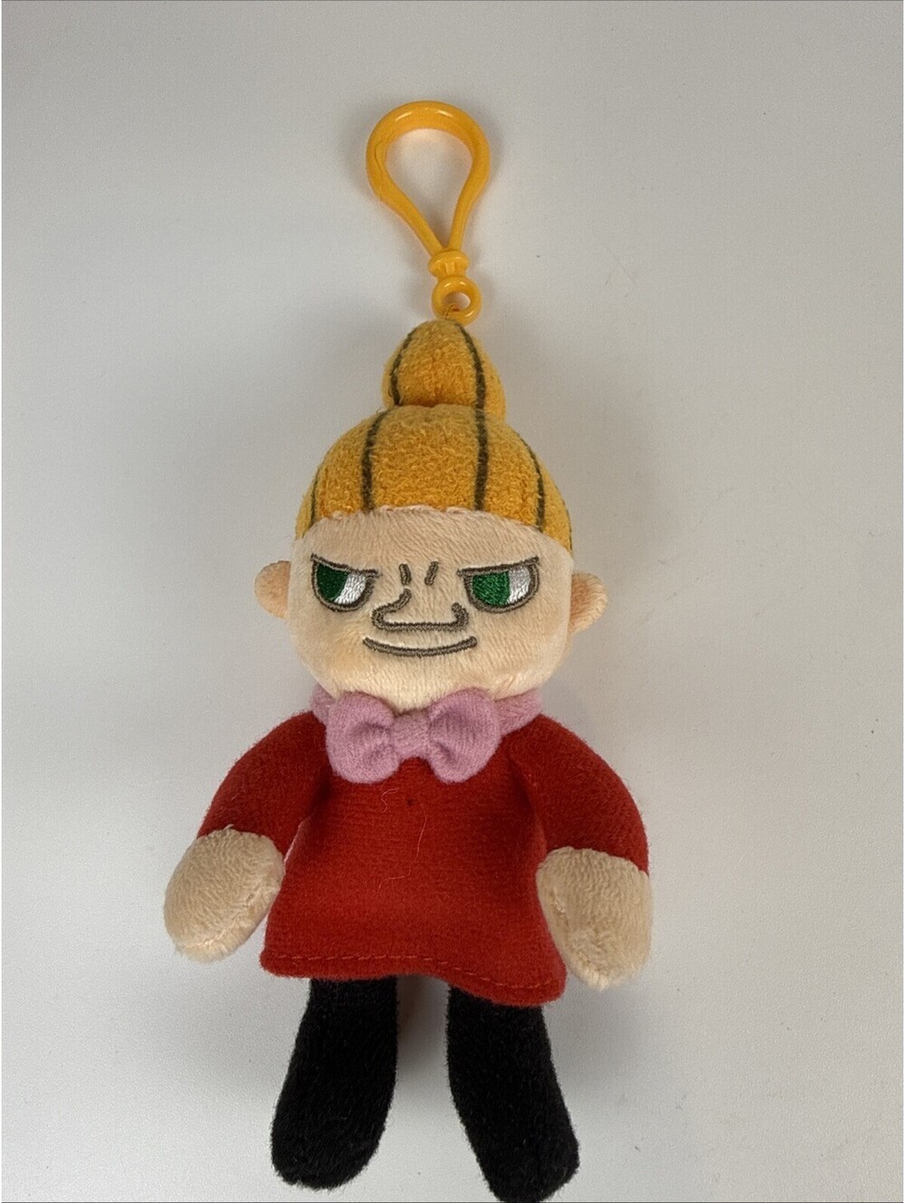 Moomin Little My Plush Keychain 5" Sekiguchi Red Dress Pink Bow Backpack Charm